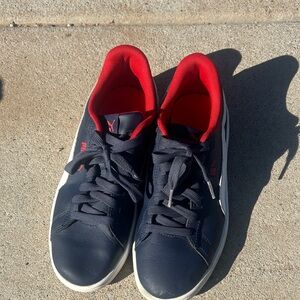 Puma Men's Black and Red Sneakers